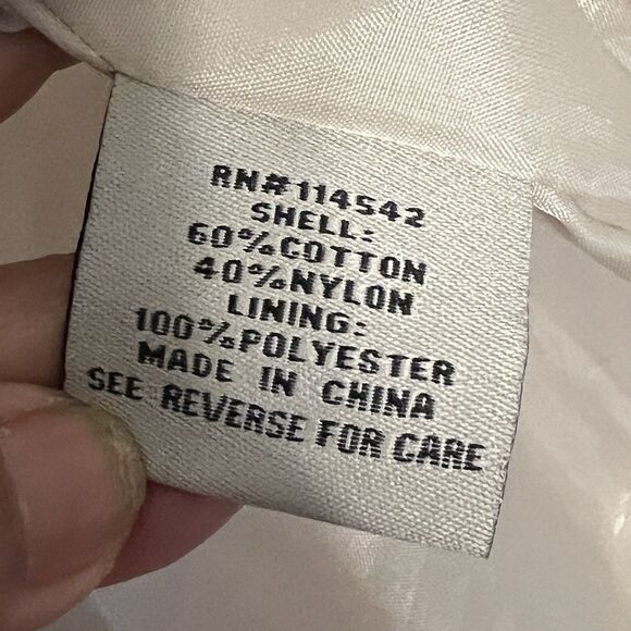 Jou Jou For Versona Women’s Hooded Jacket Cream Lightweight Windbreaker Parka XL - Picture 8 of 11